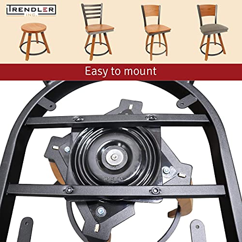 Trendler Bar Stool Swivel Plate Replacement - 7 Inch Square 3 Degree Pitch - 360 Degree Rotation - Commercial Grade Chair and Stool Replacement Parts - Made in USA
