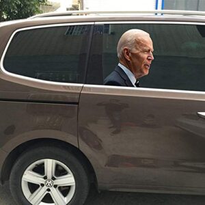 joe biden car window sticker, ride with biden car window decal passenger side support biden presidential election (right)