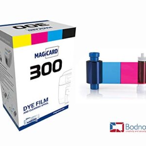 2 x Magicard 300 Printer MC250YMCKOK Color Ribbon - YMCKOK - 250 Prints with Bodno Software Demo Card