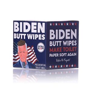 Joe Biden Toilet Paper - Funny Printed Loo Roll in Novelty Gift Box - Election Special Biden Butt Wipes