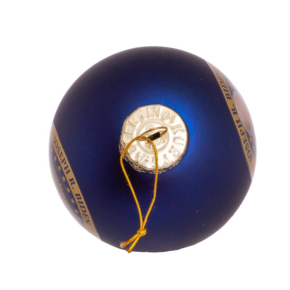 Kurt Adler C7758 80MM President Biden Ornament, Blue