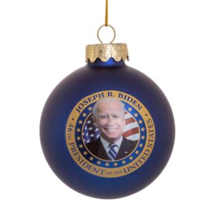 Kurt Adler C7758 80MM President Biden Ornament, Blue