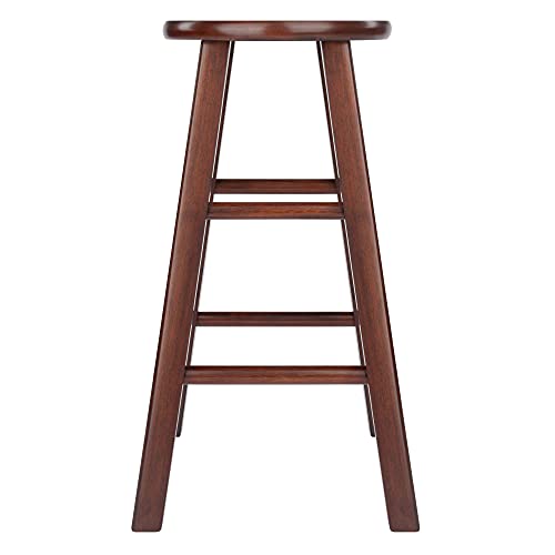 Winsome Wood Element Counter Stools, 2-Pc Set, Walnut, 24