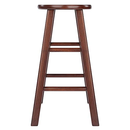 Winsome Wood Element Counter Stools, 2-Pc Set, Walnut, 24