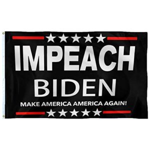 SOULBUTY Impeach Biden Flag 3x5-Make America America Again Flag 3x5-Double Stitched-Polyester with Brass Grommets