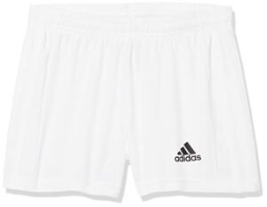 adidas girls squadra 21 shorts, white/white, x-small us