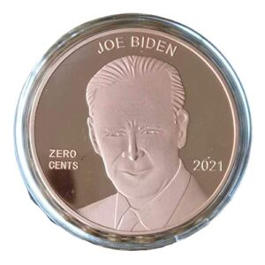 joe biden zero cents novelty penny coin 40mm x 3mm maga