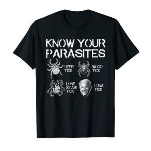 Know Your Parasites Tick Biden (on back) Classic T-Shirt