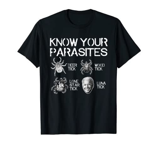 Know Your Parasites Tick Biden (on back) Classic T-Shirt