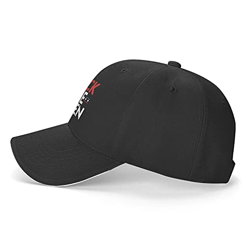 Fuck Joe Biden Anti Joe Biden Plain Baseball Cap Adjustable Dad Hats Gift for Men Women Outdoor Activities Black