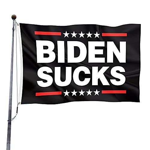 Brotsun Biden Sucks Flag 3X5 Ft Banner- Vivid Color Premium Quality Fade Resistant with Grommets for Outdoor & Indoor.