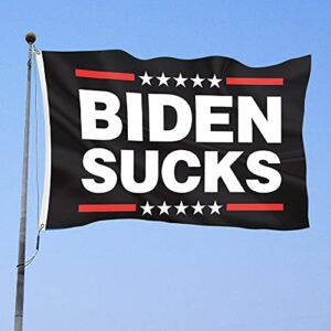 Brotsun Biden Sucks Flag 3X5 Ft Banner- Vivid Color Premium Quality Fade Resistant with Grommets for Outdoor & Indoor.