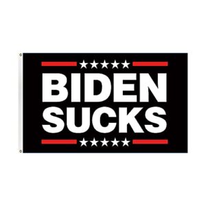 Brotsun Biden Sucks Flag 3X5 Ft Banner- Vivid Color Premium Quality Fade Resistant with Grommets for Outdoor & Indoor.