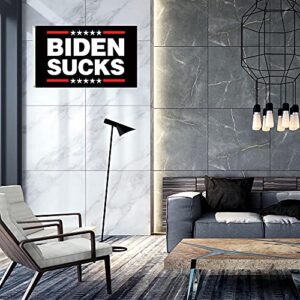 Brotsun Biden Sucks Flag 3X5 Ft Banner- Vivid Color Premium Quality Fade Resistant with Grommets for Outdoor & Indoor.