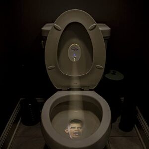 Pee-Litical Targets, Motion Activated Toilet Target Light with Images of Barack Obama | Joe Biden | Kamala Harris | Nancy Pelosi