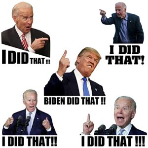 200 pcs i did that biden stickers - joe biden funny sticker for car motorcycle helmet window laptop