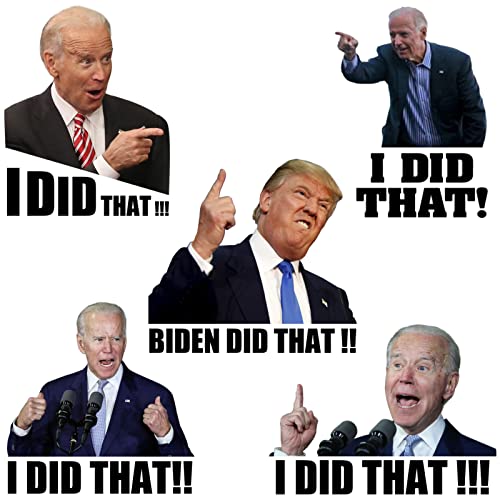 200 Pcs I Did That Biden Stickers - Joe Biden Funny Sticker for Car Motorcycle Helmet Window Laptop