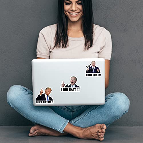 200 Pcs I Did That Biden Stickers - Joe Biden Funny Sticker for Car Motorcycle Helmet Window Laptop