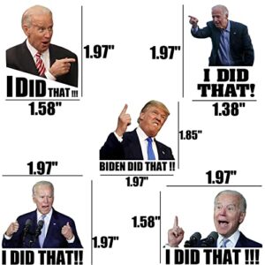 200 Pcs I Did That Biden Stickers - Joe Biden Funny Sticker for Car Motorcycle Helmet Window Laptop