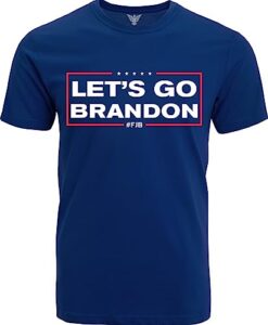 gunshowtees let's go brandon | donald trump shirt, 2x-large, navy