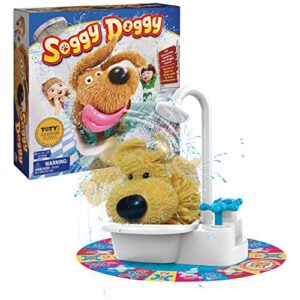 soggy doggy, the showering shaking wet dog award-winning kids game board game for family night fun games for kids toys & games, for kids ages 4 and up