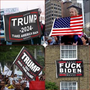 Trump 2024 Flag Fuck Biden Flag 3x5 ft Make America Great Again Flag Double Stitch Around The Edge with Two Brass Buttonholes 4 Patterns (Trump 2024-4 Patterns #2)