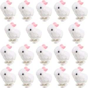 cotiny 24 pack easter jumping bunny wind up rabbit toys plush bunny for easter party favors classroom prizes basket stuffers