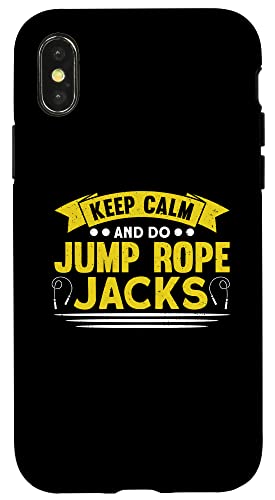 iPhone X/XS Keep Calm And Do Jump Rope Jacks Jump Rope Skipping Case