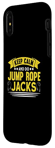 iPhone X/XS Keep Calm And Do Jump Rope Jacks Jump Rope Skipping Case