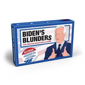 bubblegum stuff biden's blunders - the card game - trivia game - family games - games for family games night - card games for adults and teenagers