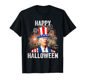 halloween funny happy 4th of july anti joe biden t-shirt