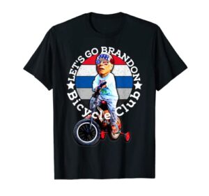 biden bicycle crash bike wreck ridin with biden trump t-shirt