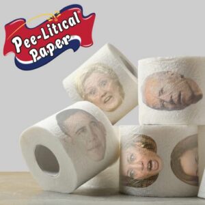 Peelitical Toilet Paper Roll - Gag Gift Novelty TP With Full-Color Image - 2 Ply Bath Tissue 100 Sheets Per Roll - Funny Democrat Joke With Image Printed On Every Sheet (Sleepy Joe)