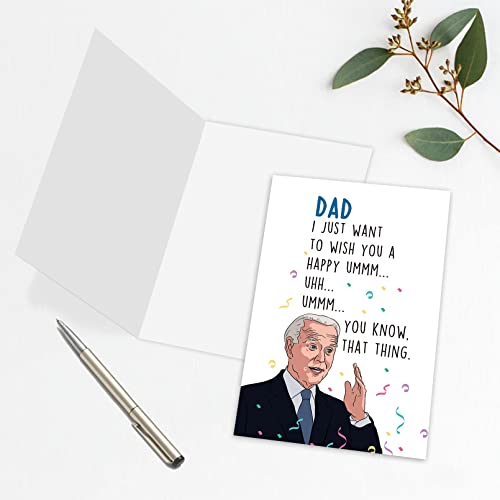 Funny Joe Biden Birthday Card for Dad, Hilarious Father's Day Card for Daddy, You Know, That Thing