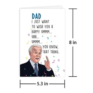 Funny Joe Biden Birthday Card for Dad, Hilarious Father's Day Card for Daddy, You Know, That Thing