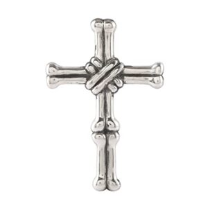 purestory decorative wall cross metal decorations for home.religious metal hanging cross wall decor.metal cross wall decor art for home - 10 x 6.7 inch - silver/black