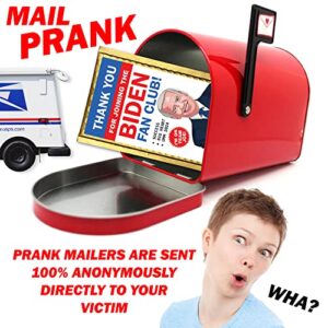 Design Doggie Joe Biden Fan Club Prank Gag - Send Anonymous and Embarrassing Prank Mail to Your Friends and Family! Hilarious Gag! Guaranteed Laughs!