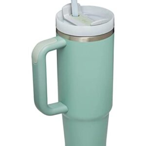 Stanley Adventure Eucalyptus 30oz - Reusable Vacuum Quencher Tumbler with Straw, Leak Resistant Lid, Insulated Cup, Maintains Cold, Heat, and Ice for Hours