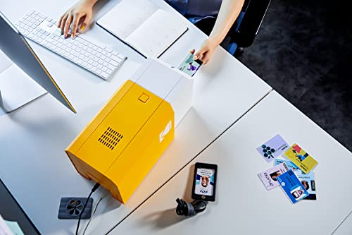 KODAK ID200S Photo ID Card Printer, Easy to Use, Convenient Design, Single Sided Color Printing, 300x1200dpi Edge-to-Edge Printing, Automatic Card Feeder