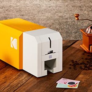 KODAK ID200S Photo ID Card Printer, Easy to Use, Convenient Design, Single Sided Color Printing, 300x1200dpi Edge-to-Edge Printing, Automatic Card Feeder