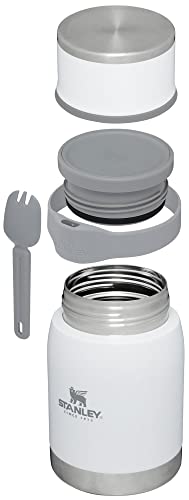 Stanley Adventure to Go Insulated Food Jar with Cup Lid and Spork - 36oz - Stainless Steel Insulated Food Container - BPA-Free and Dishwasher Safe