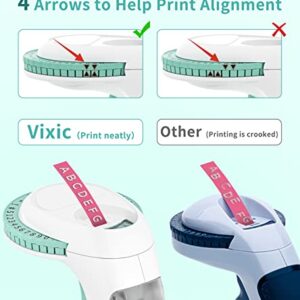 Vixic Omega S Embossing Label Maker Machine with 3 Tapes,3D Handheld Embossed Labeling Printer Machine, Manual Portable Vintage Embosser Label Makers for Home, School,DIY & Crafting,Gift Green