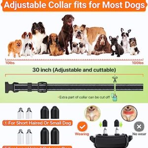 Dog Shock Collar, PEACHAR Dog Training Collar with 2300Ft Remote, Electric Shock Collar with Beep Vibration Shock and Security Lock Mode Waterproof Rechargeable Shock Collar for Small Large Medium Dog