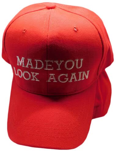 Trade Winds Made You Look Again Red White Letters Embroidered Hat Cap Trump 2024 MAGA Biden