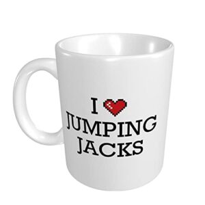 funny coffee mug for men and women i love jumping jacks mug weird gifts coffee mugs funny for women