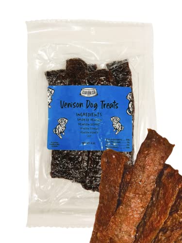 Clean Bowl Club NYC Smoked Venison Dog Treat | All Natural | No Preservatives, No Fillers, No Antibiotics, No Growth Hormone | 4 oz Net Weight