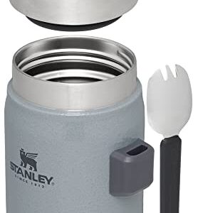 Stanley Classic Legendary Classic Food Jar + Spork 14oz Hammertone Silver