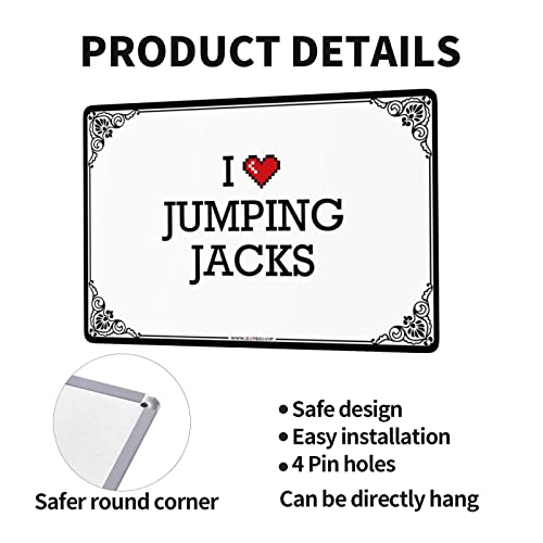Beer Limit Sign I Love Jumping Jacks Tin Sign Things for Boys Room Restroom Decor (Color : Colour, Size : 20X30CM)