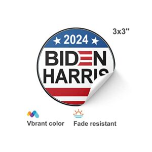 YINENA 100Pcs Biden Harris 2024 Election Stickers and Decal for Car Motorcycles Helmets Laptop Window Waterproof Decor 3x3 Inch