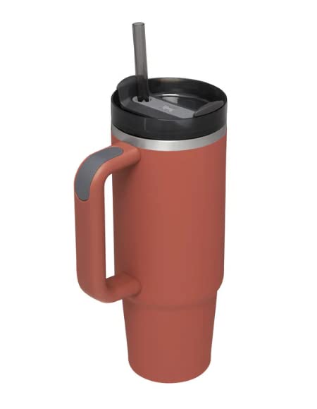 Stanley The Quencher H2.0 FlowState Tumbler (Soft Matte) | 30 OZ Red Rust